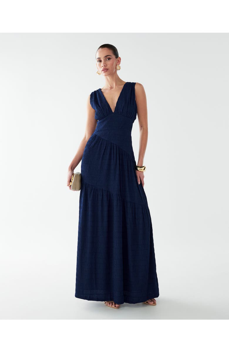 BWLDR Laney Maxi Dress, Alternate, color, Navy Blue