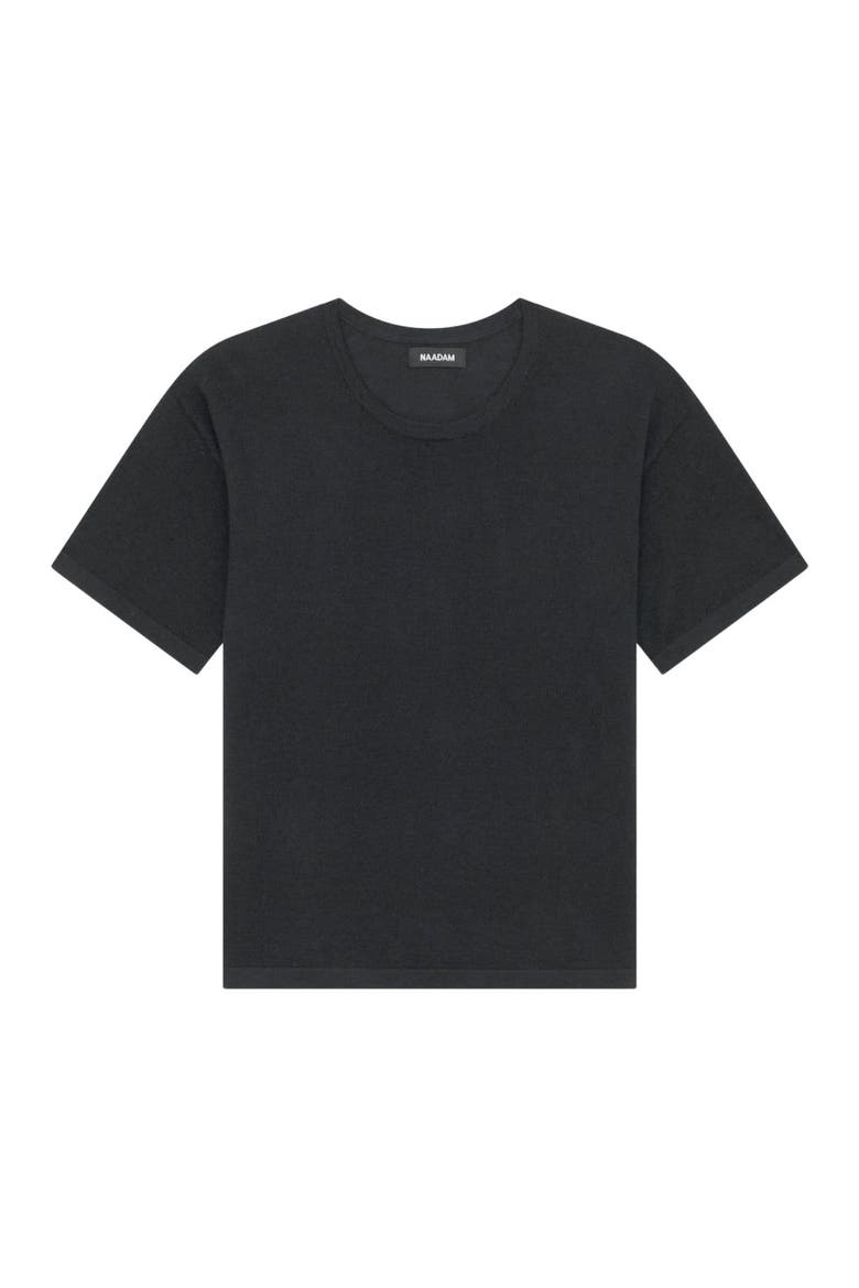Super Fine Cashmere T-Shirt, Alternate, color, Black