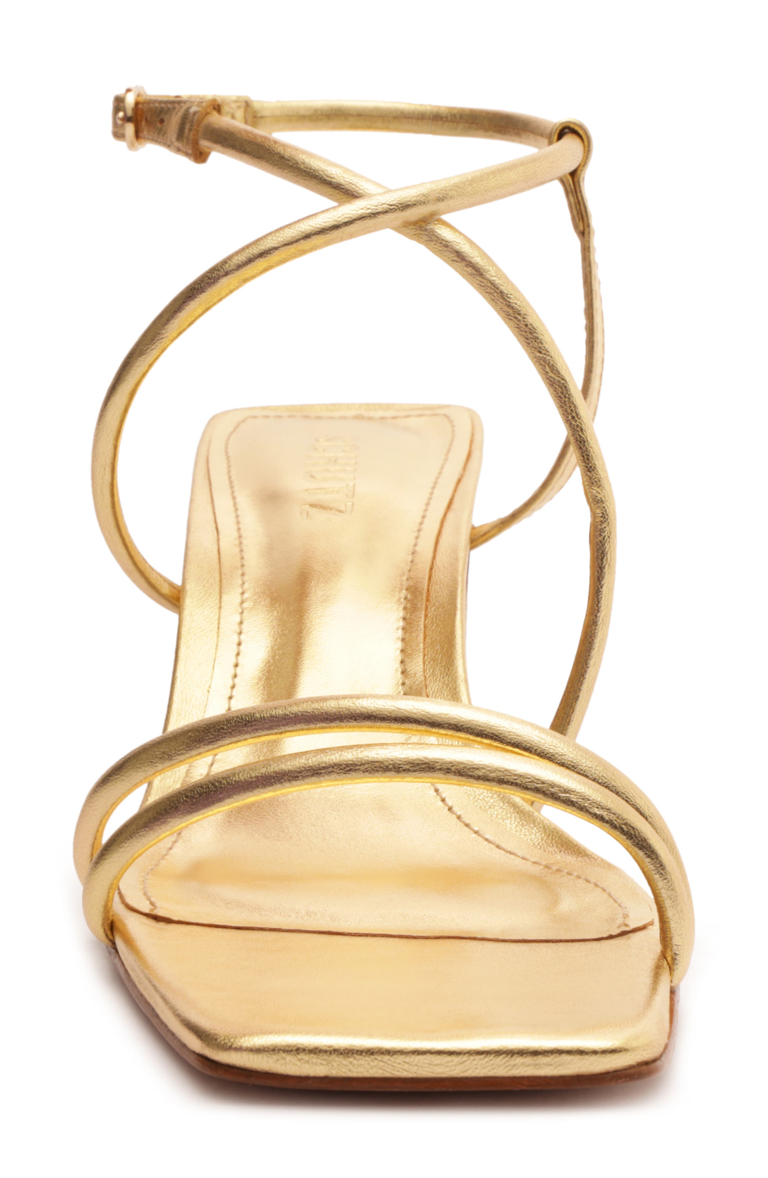 Aimee Strappy Sandal, Alternate, color, OURO CLARO ORCH