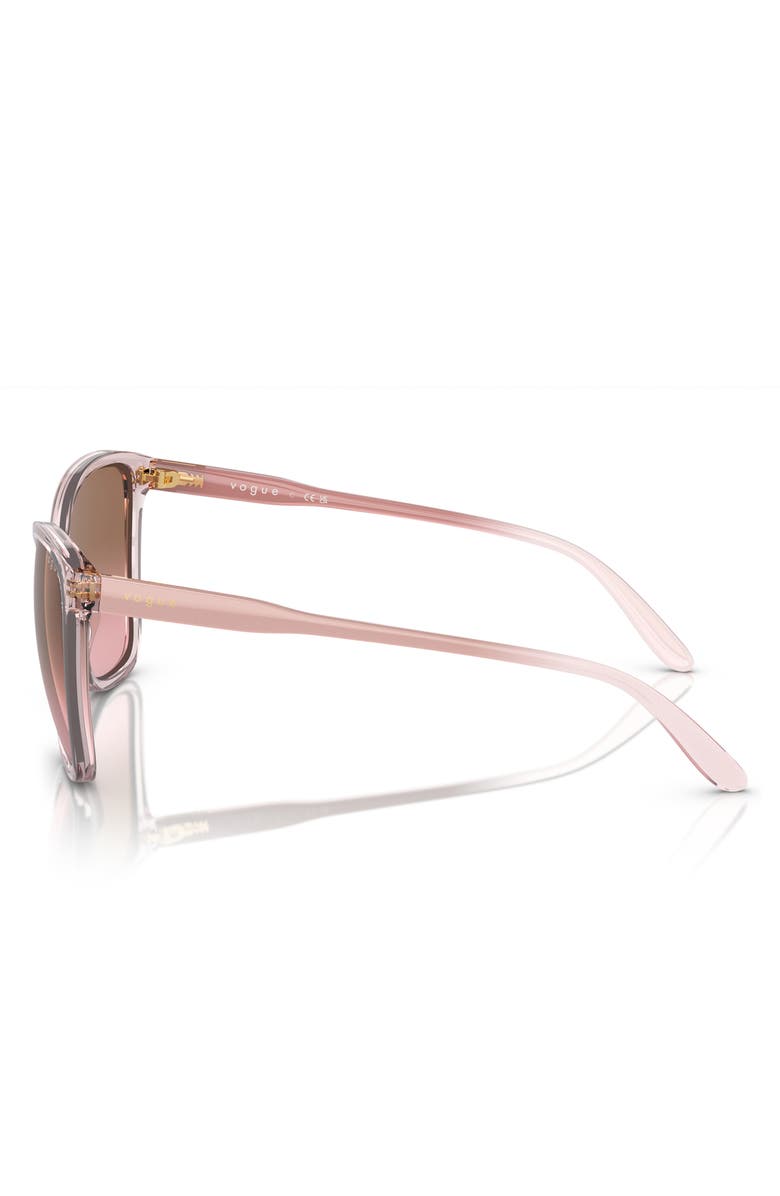 VOGUE 56mm Gradient Butterfly Sunglasses, Alternate, color,