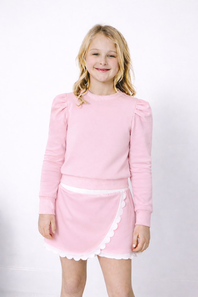 Girls Pullover Sweatshirt, Alternate, color, Pink