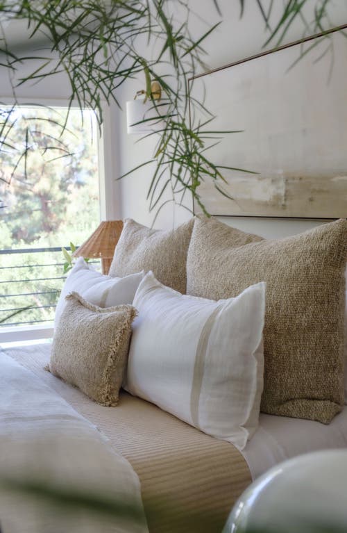 Pom Pom At Home Rory Linen Sham In White