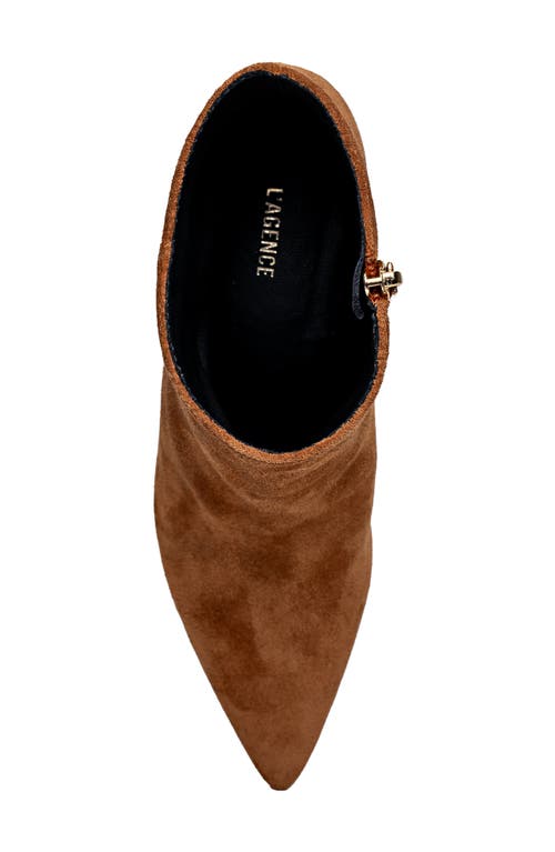 L'agence Lilly Pointed Toe Bootie In Brown