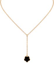 JARDIN Enamel Clover Pendant Y-Necklace