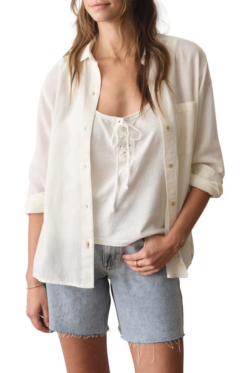 Jane Relaxed Fit Button-Up Shirt