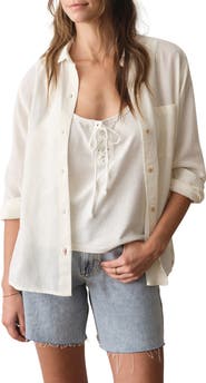 Marine Layer Jane Relaxed Fit Button-Up Shirt
