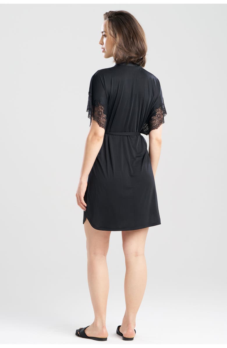 Natori Enchant Short Wrap, Alternate, color, Black