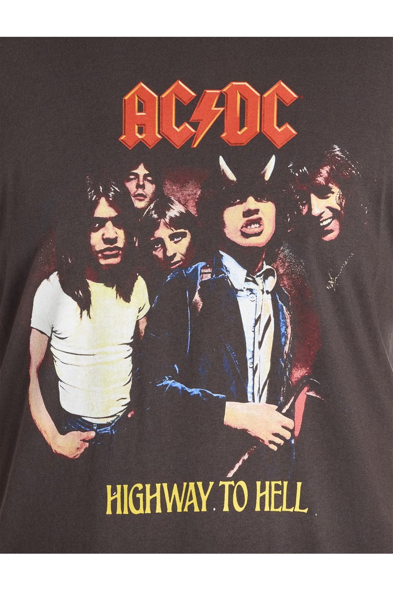 Big & Tall ACDC Highway Graphic Tee, Alternate, color, GRAPHITE
