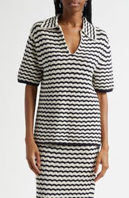 A.L.C. Logan Zig-Zag Stripe Sweater