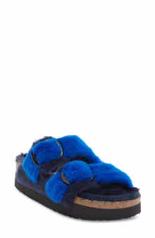 Birkenstock Papillio by Birkenstock Arizona Big Buckle Genuine Shearling Slide Sandal