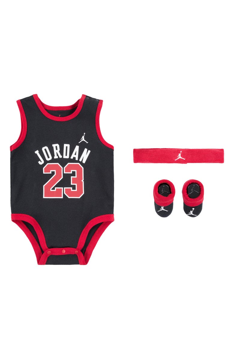 Jordan Bodysuit, Headband & Booties Set, Main, color,