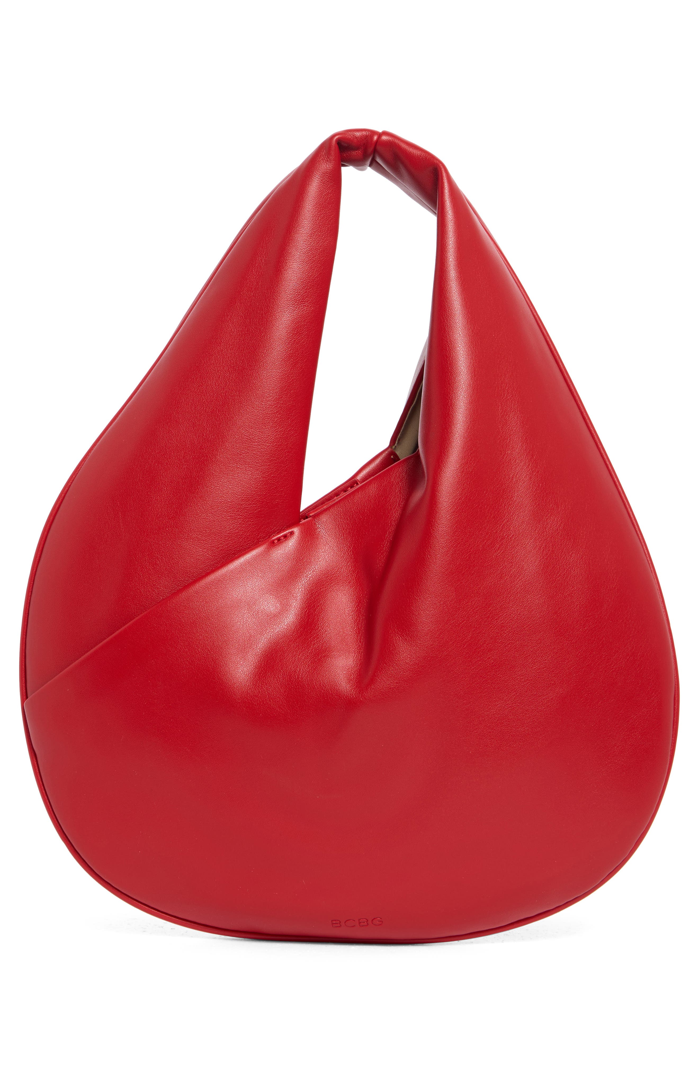 Crisscross Mini Hobo Shoulder Bag, Alternate, color, RED