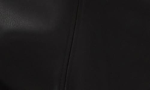 Steve Madden Tilly Faux Leather Minidress In Black