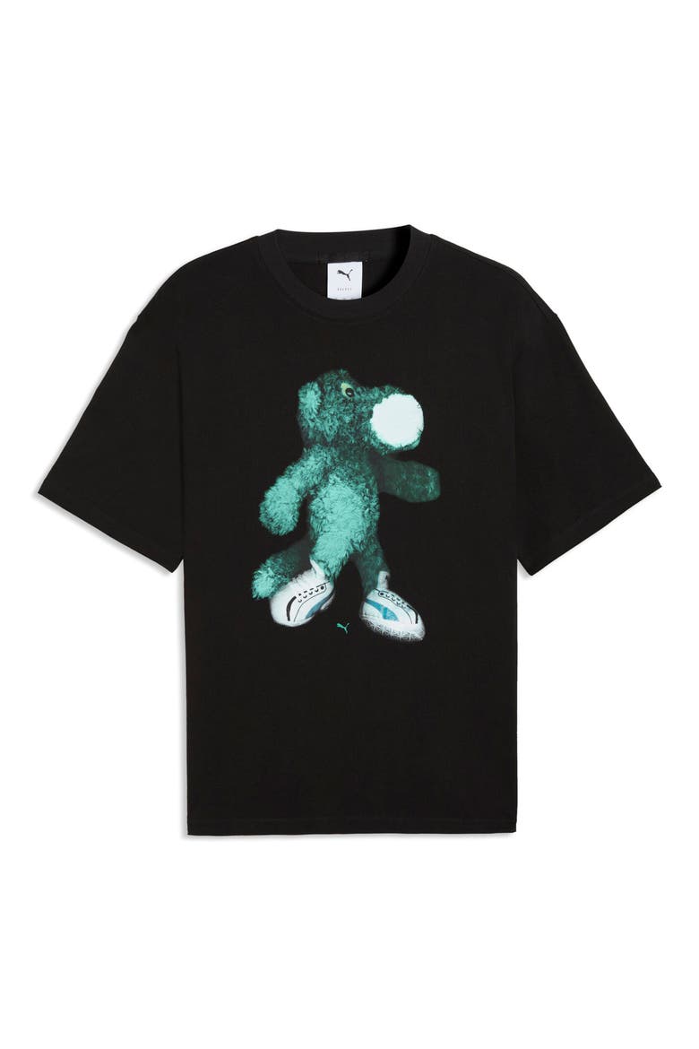 Mascot Cotton Graphic T-Shirt, Alternate, color, PUMA BLACK