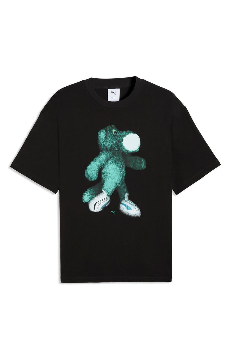 PUMA Mascot Cotton Graphic T-Shirt, Alternate, color, Puma Black