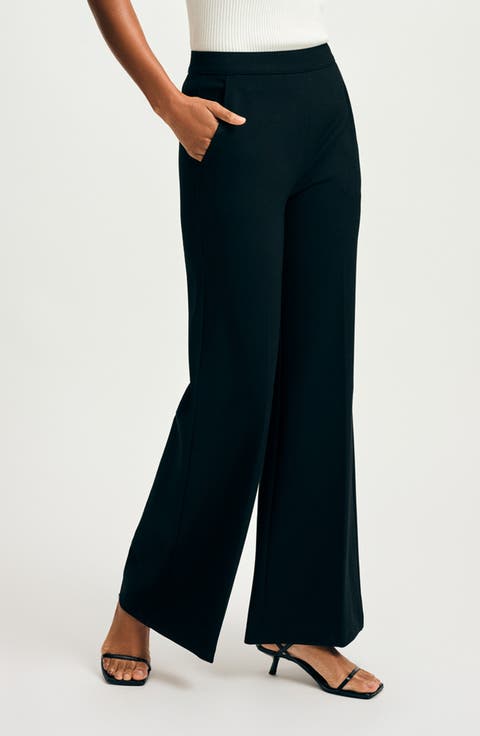 Wide Leg Ponte Pants