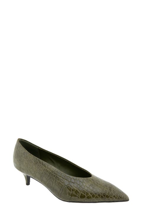 Pacsin Pointed Toe Kitten Heel Pump