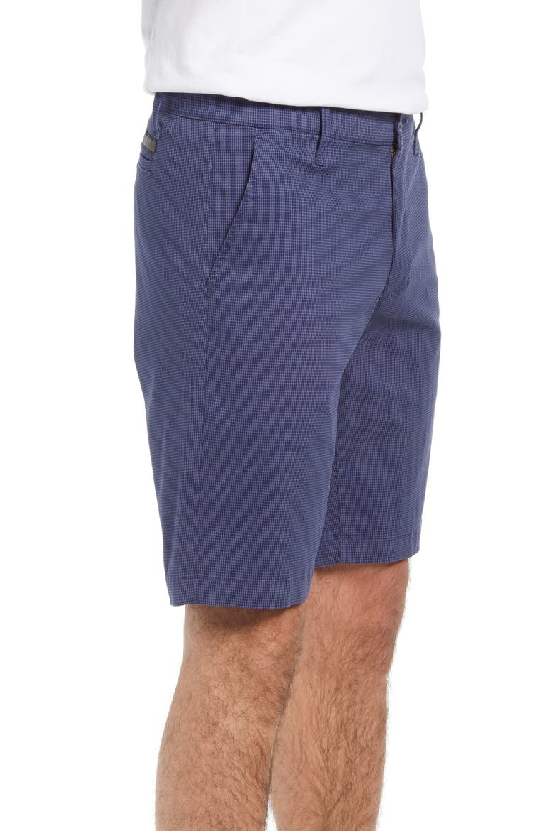 Griffin Geo Print Flat Front Shorts, Alternate, color, JORDAN BRIGHT INDIGO