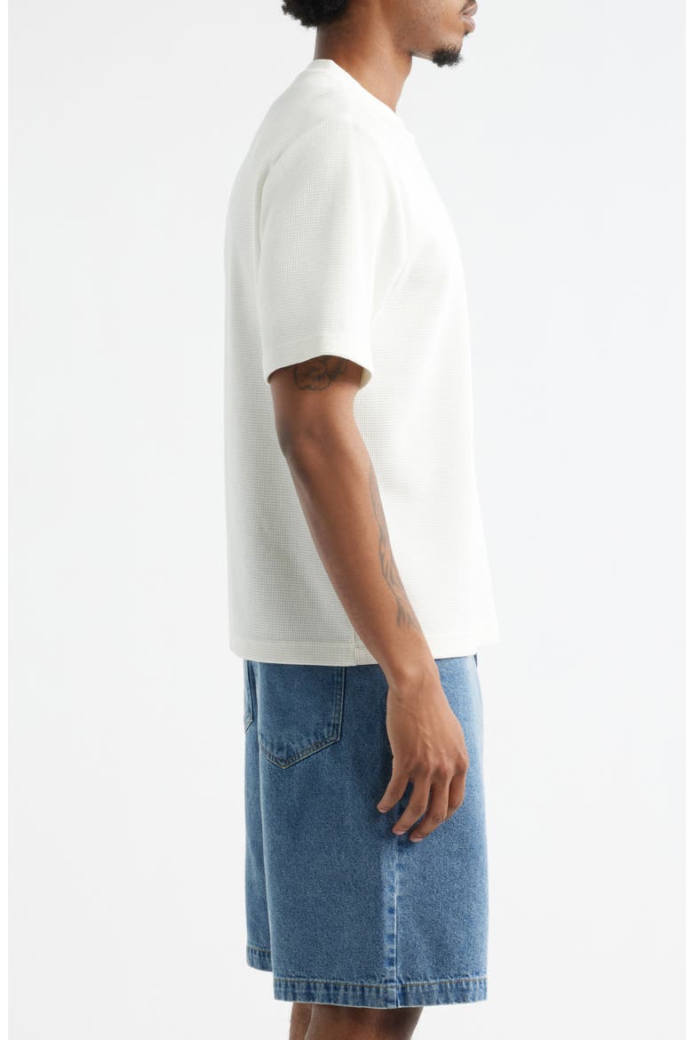 Oversize Waffle T-Shirt, Alternate, color, IVORY EGRET
