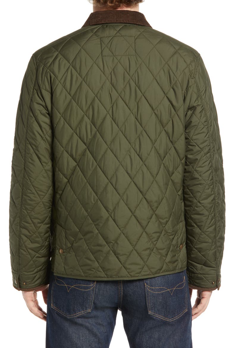 The Beaton Quilted Water-Repellent Shirt Jacket, Alternate, color, COMPANY OLIVE