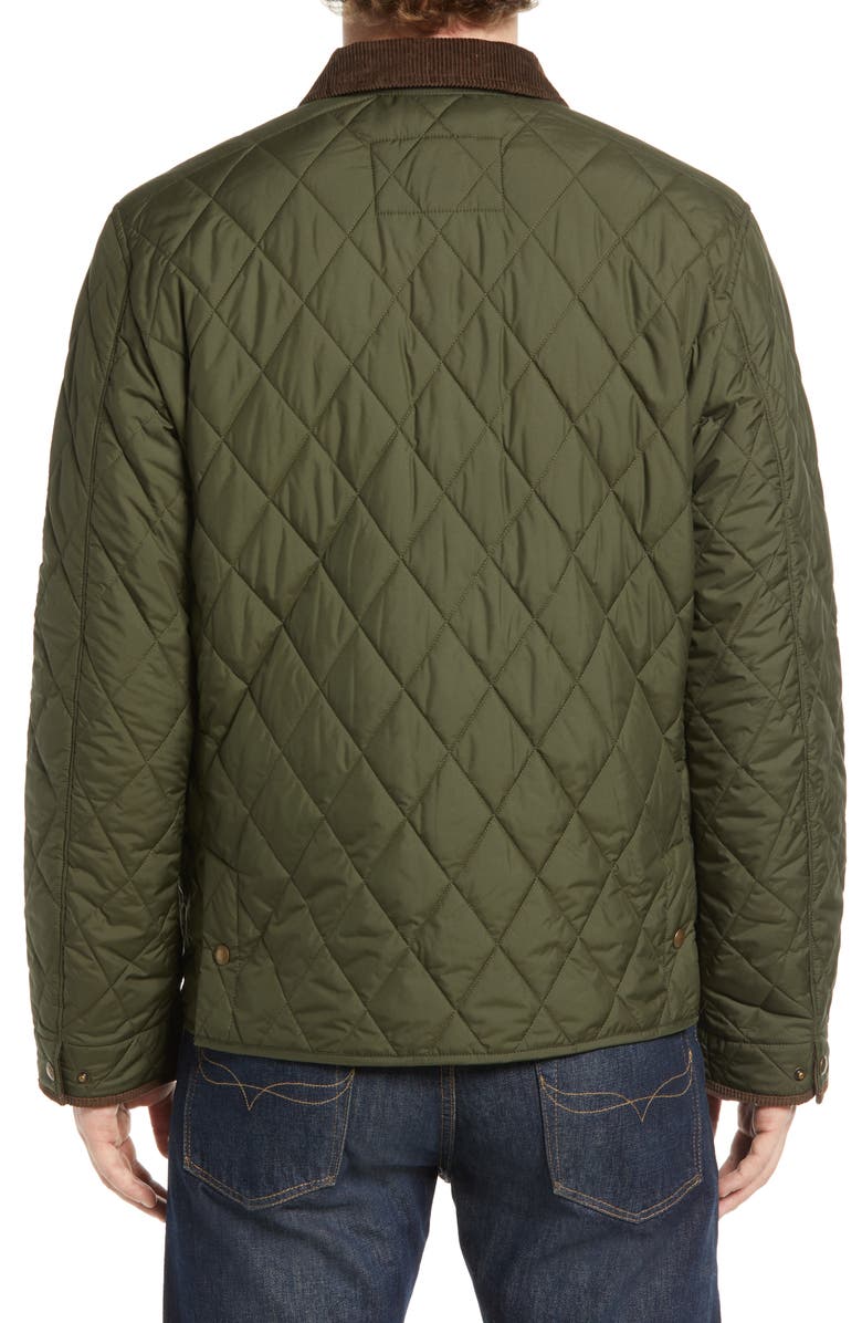 Polo Ralph Lauren The Beaton Quilted Water-Repellent Shirt Jacket, Alternate, color, Company Olive