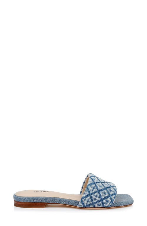 L Agence Aloise Sandal In Light Denim