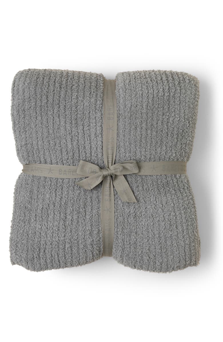 Barefoot Dreams<sup>®</sup> CozyChic<sup>®</sup> Ribbed Bed Blanket, Main, color, Eucalyptus