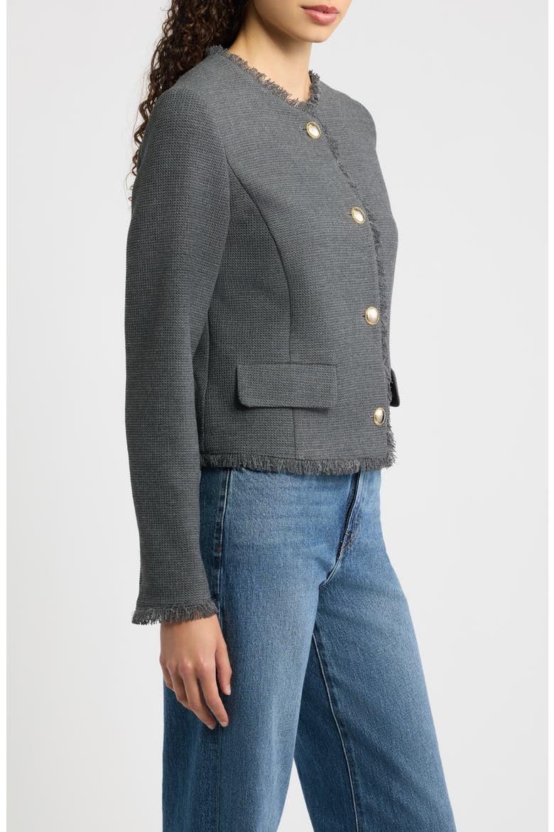 Frayed Edge Jacket, Alternate, color, SLATE GREY