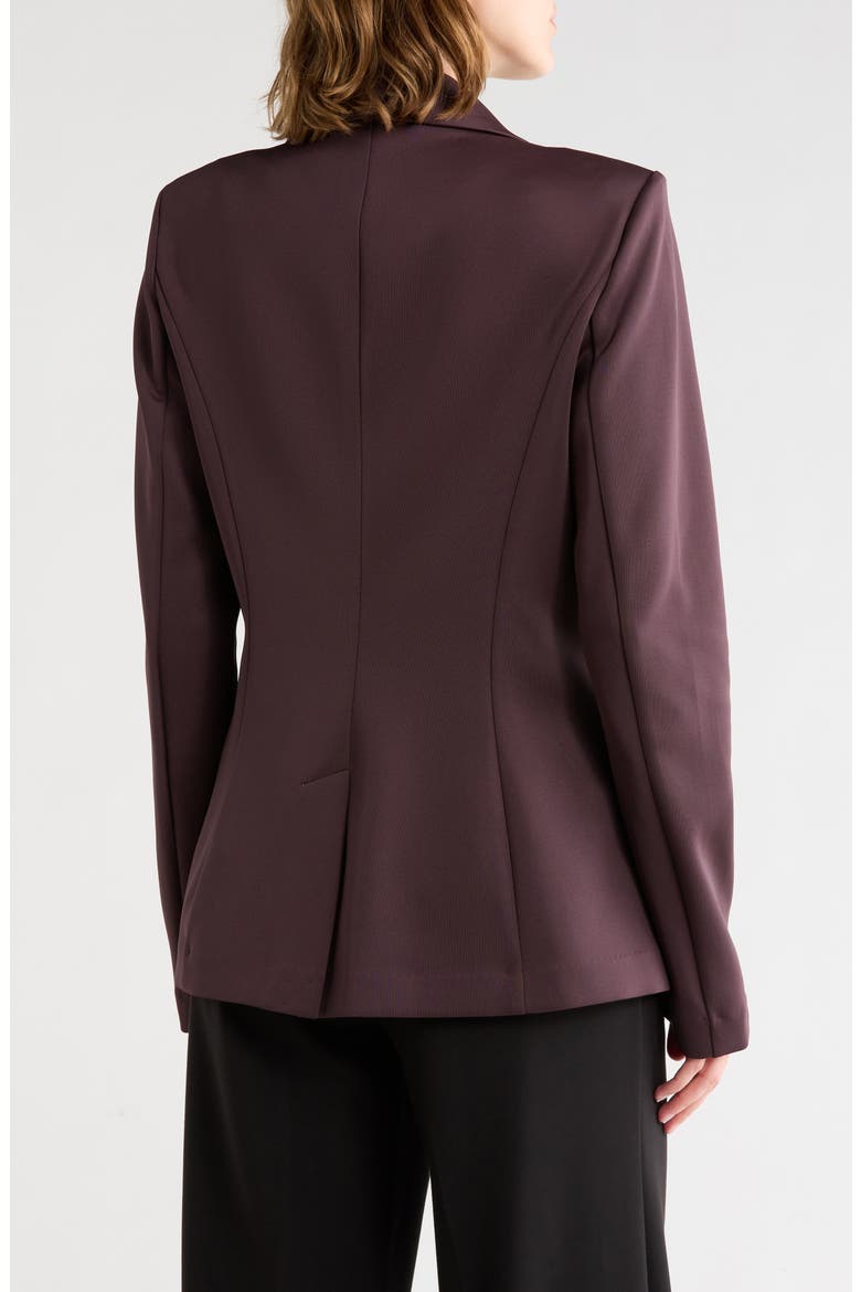 Classic Sculpted Blazer, Alternate, color, DARK COCOA