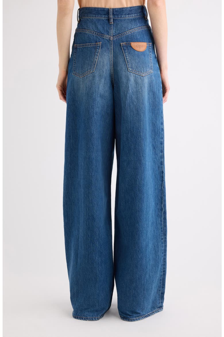 Organic Cotton Flare Leg Jeans, Alternate, color, NIGHT BLUE