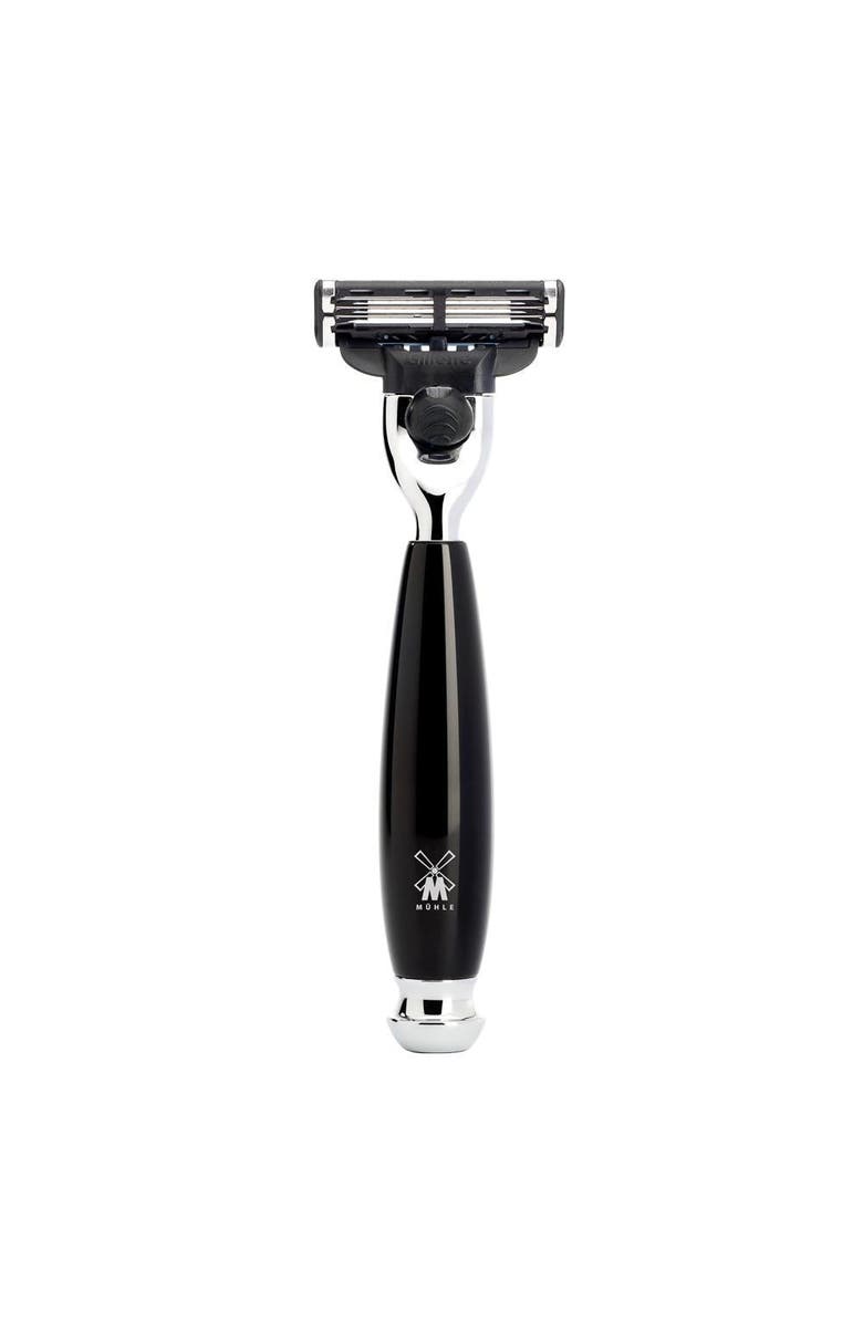 MÜHLE Vivo Black Resin Mach-3 Razor, Main, color, Black