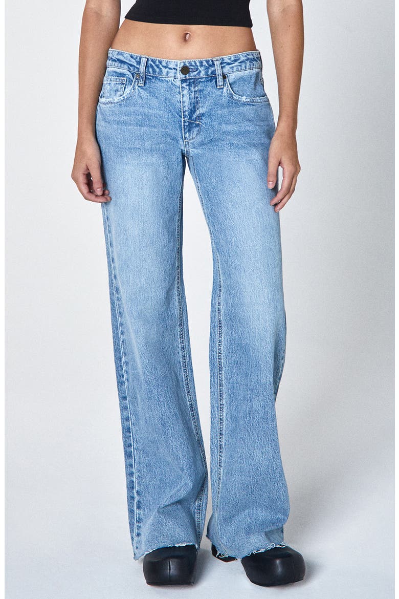 Jody Raw Hem Wide Leg Jeans, Main, color, WAVY
