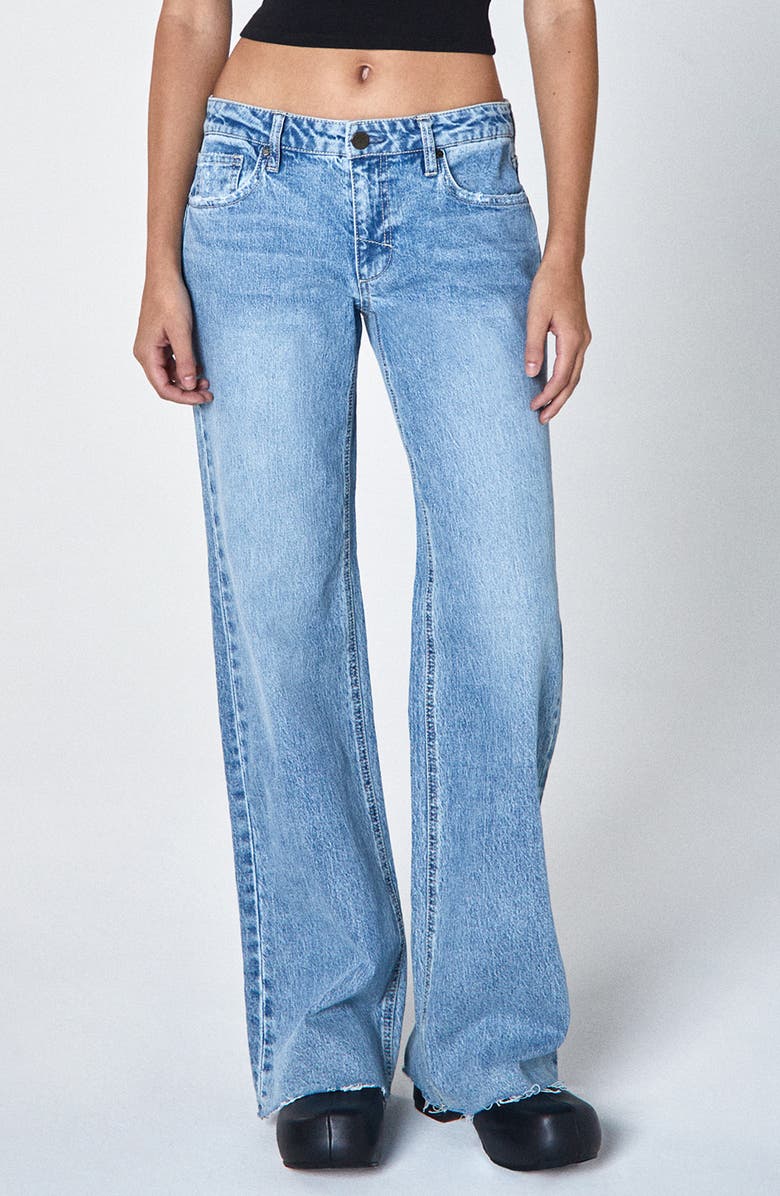 Unpublished Jody Raw Hem Wide Leg Jeans, Main, color, 