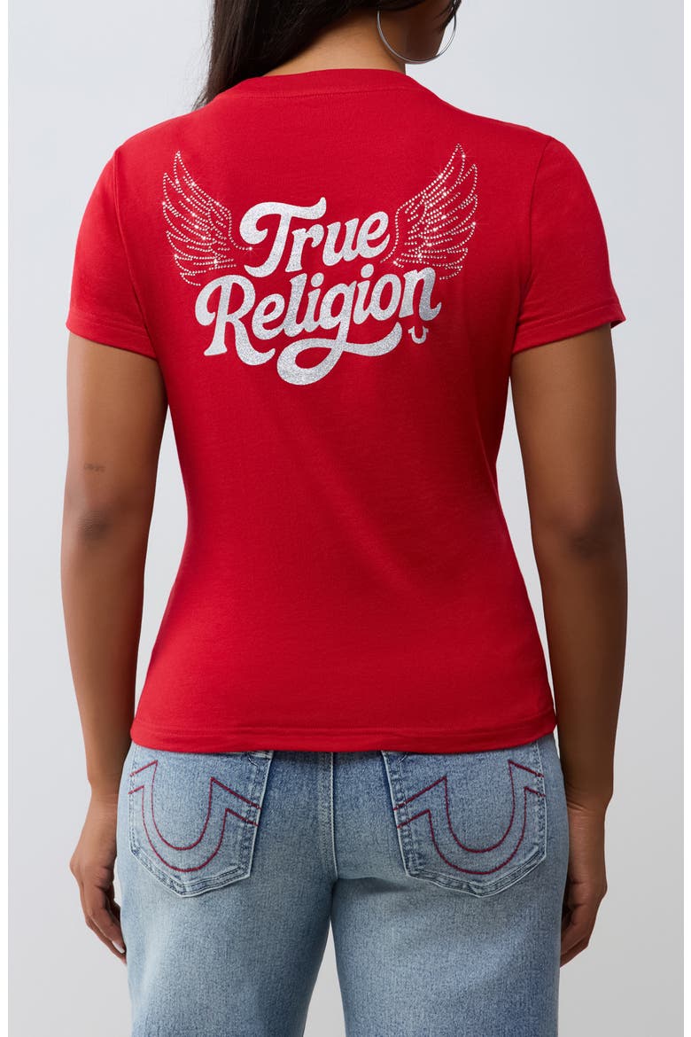 Wing Crewneck Tee, Alternate, color, TRV RED