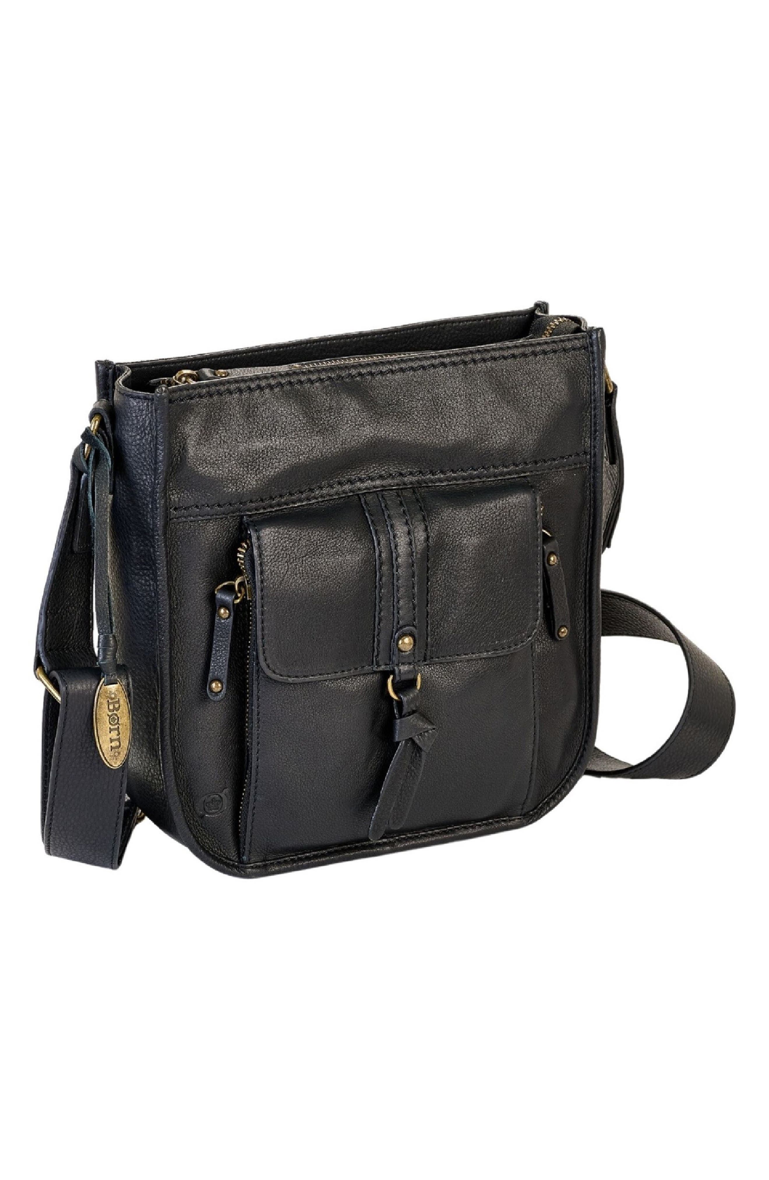 Børn N/S Leather Crossbody Organizer, Alternate, color, 