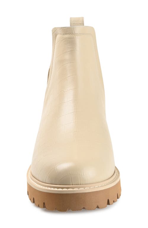 Journee Collection Journee Signature Bristol Chelsea Boot In Beige