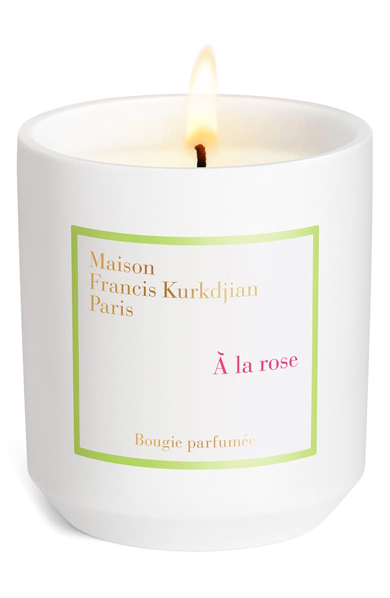 Maison Francis Kurkdjian Å la Rose Scented Candle, Main, color, 