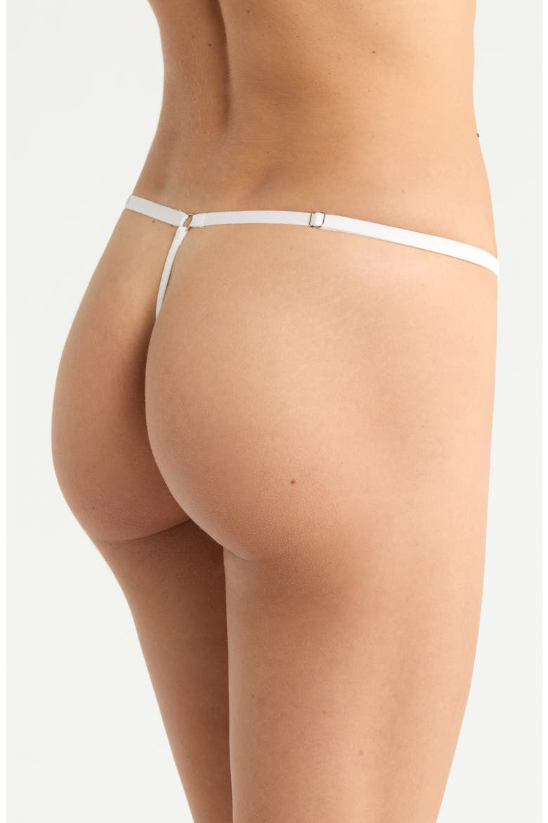 Lace G-String, Alternate, color, WHITE