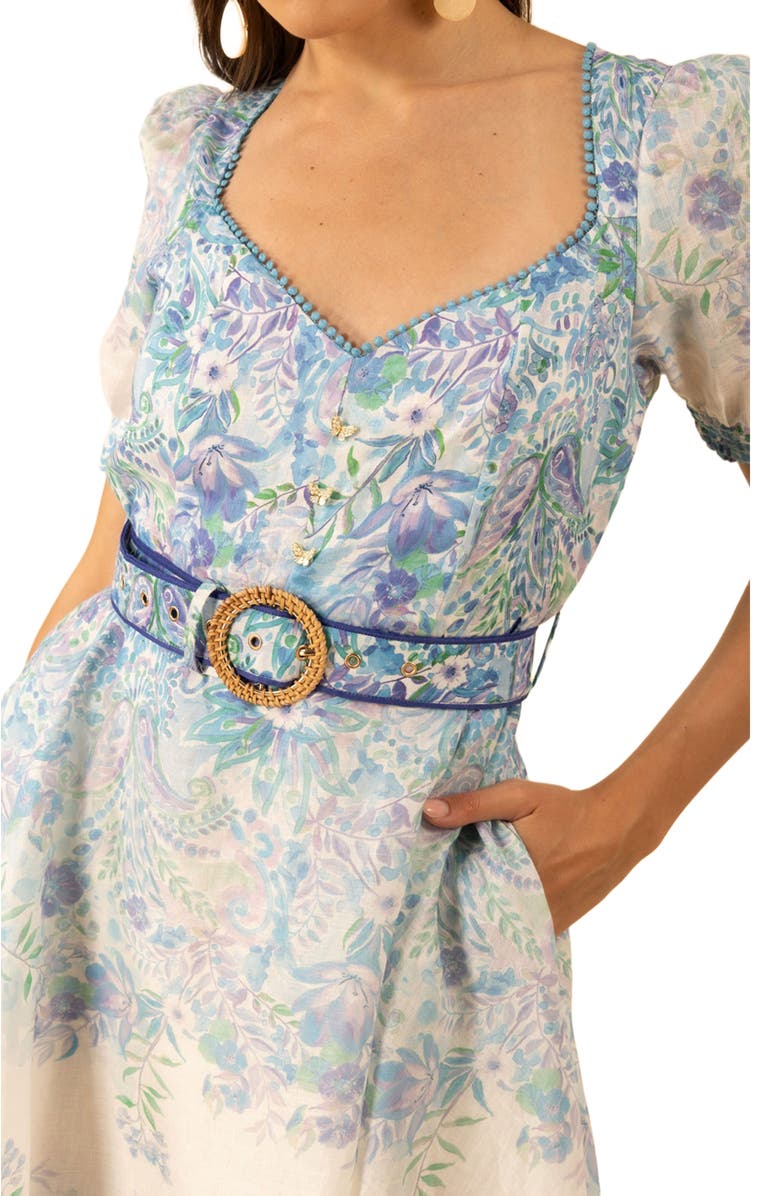 Hale Bob Kara Linen Dress, Alternate, color,