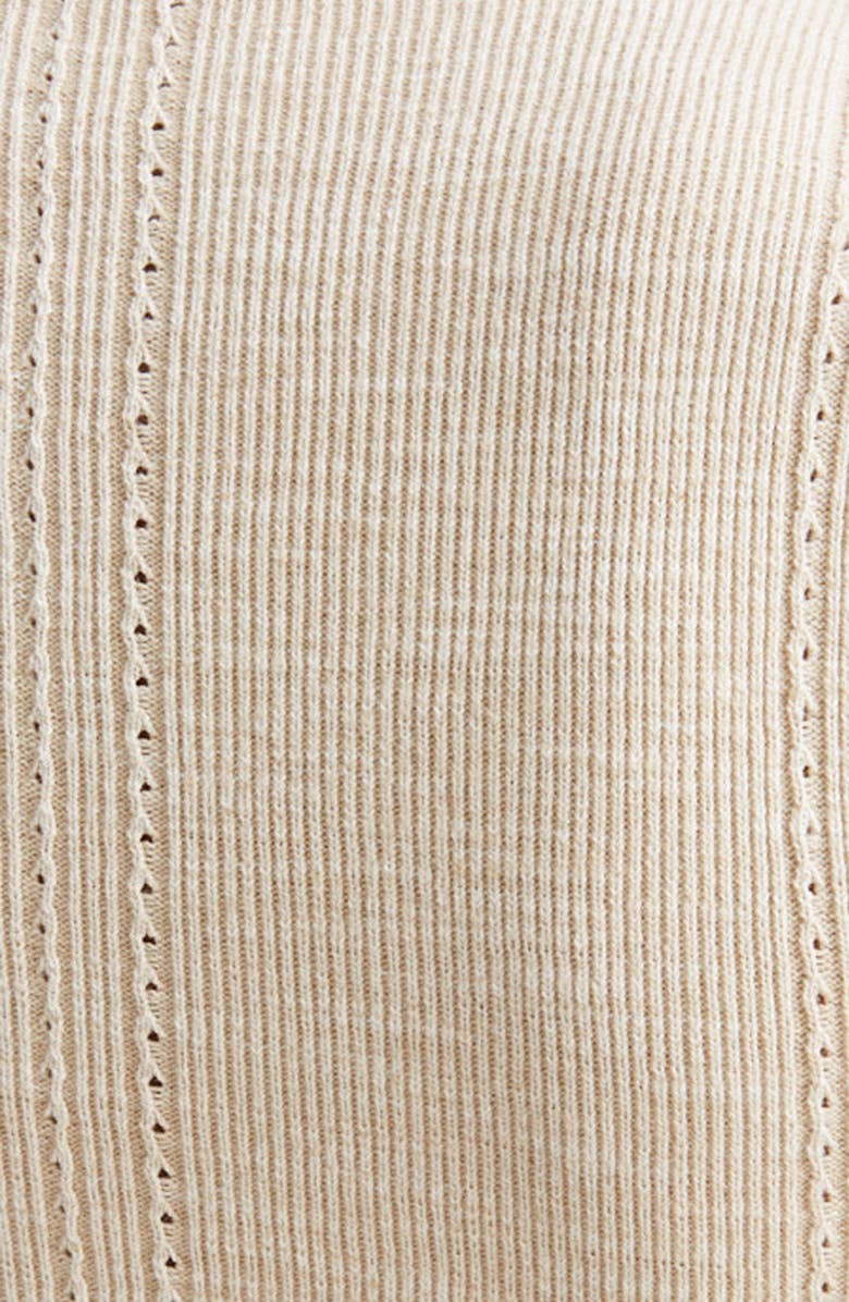 Victoria Beckham Long Sleeve Fit & Flare Sweater Dress, Alternate, color, 