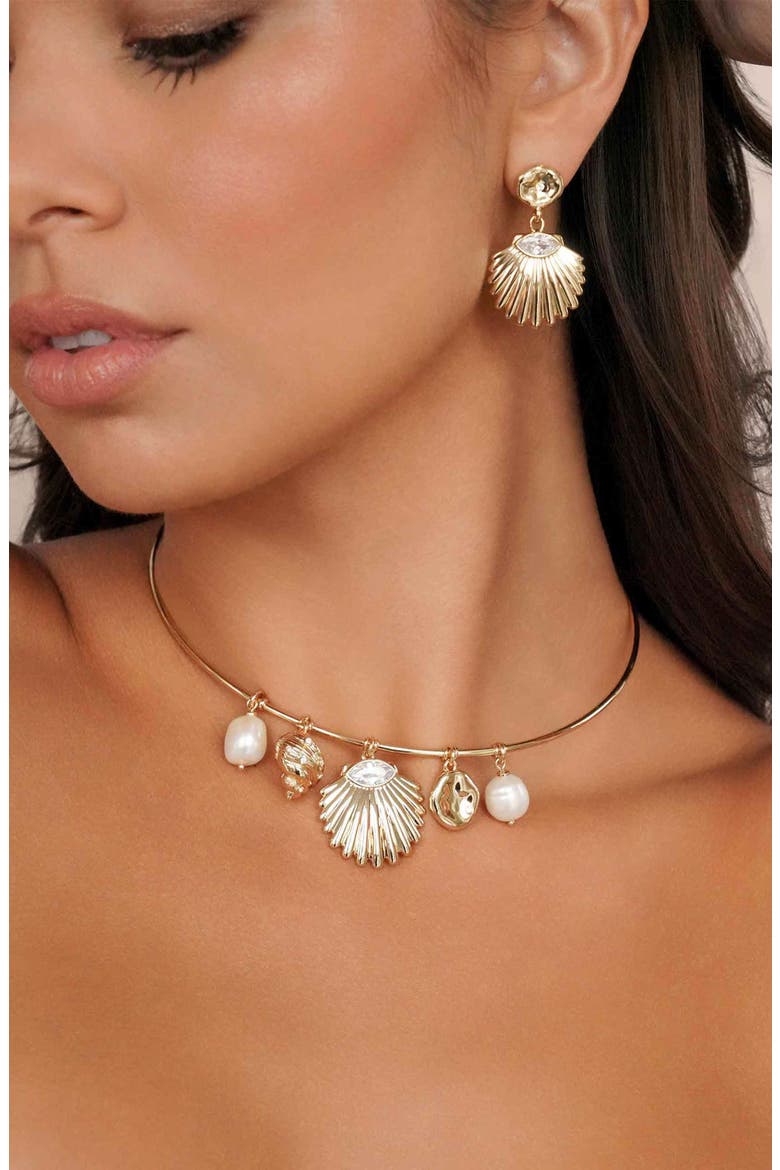 Endless Shores Charm Necklace, Alternate, color, GOLD