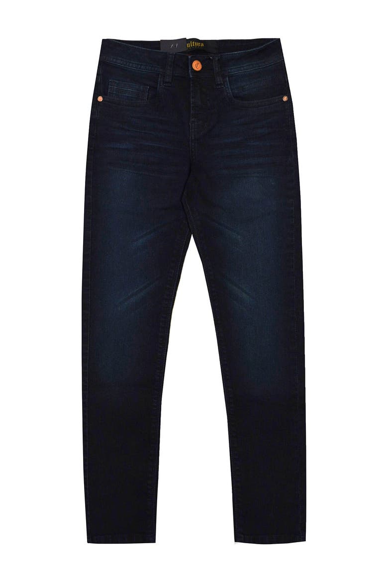 Kids' Stretch Slim Fit Jeans, Main, color, MIDNIGHT