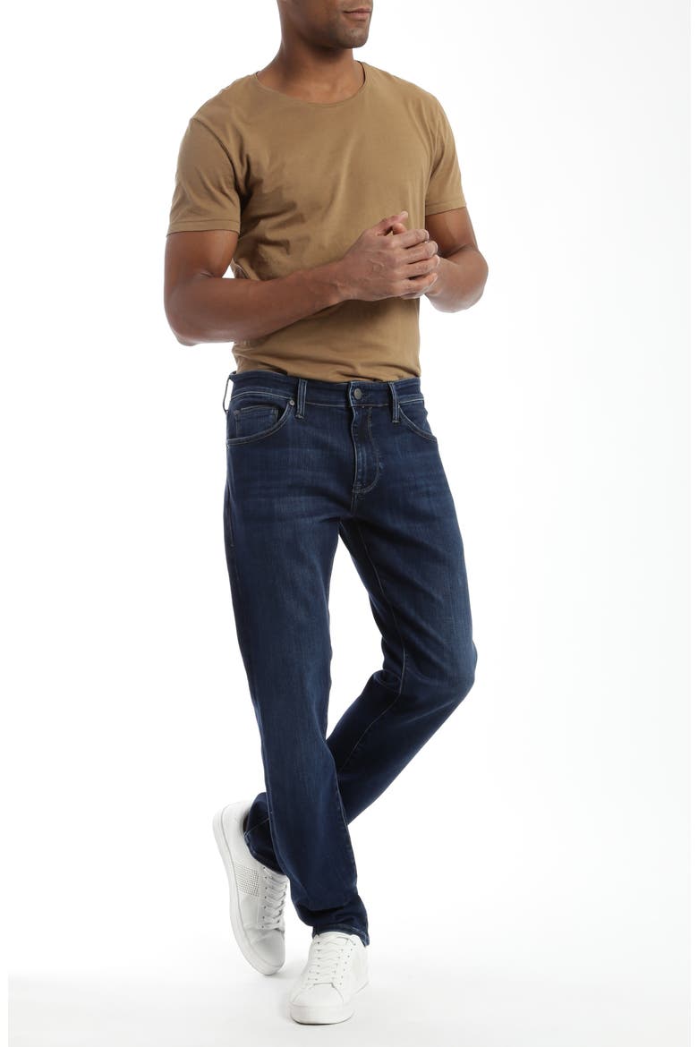Marcus Slim Straight Leg Jeans, Alternate, color, DARK BLUE SUPERMOVE