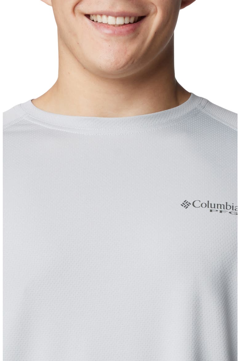 PFG Solar Stream™ Long Sleeve Performance T-Shirt, Alternate, color, COOL GREY