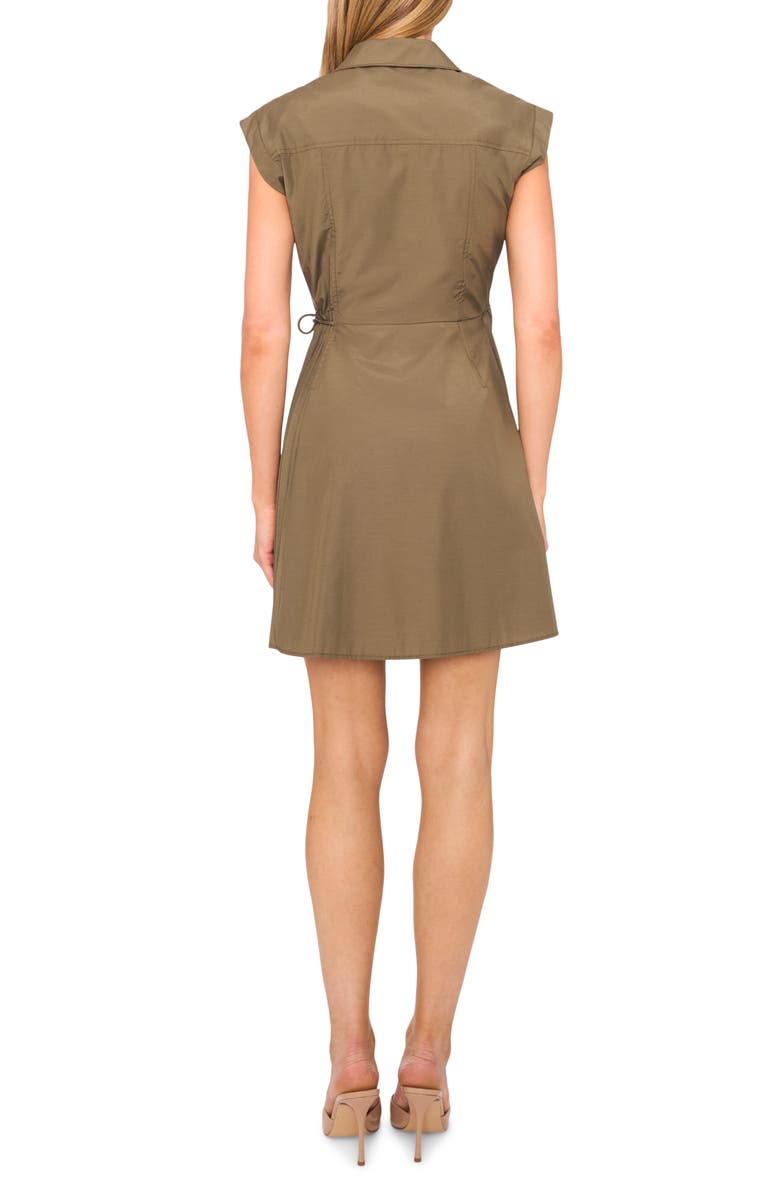 Halogen<sup>®</sup> Pleated Wrap Minidress, Alternate, color, Olive Night