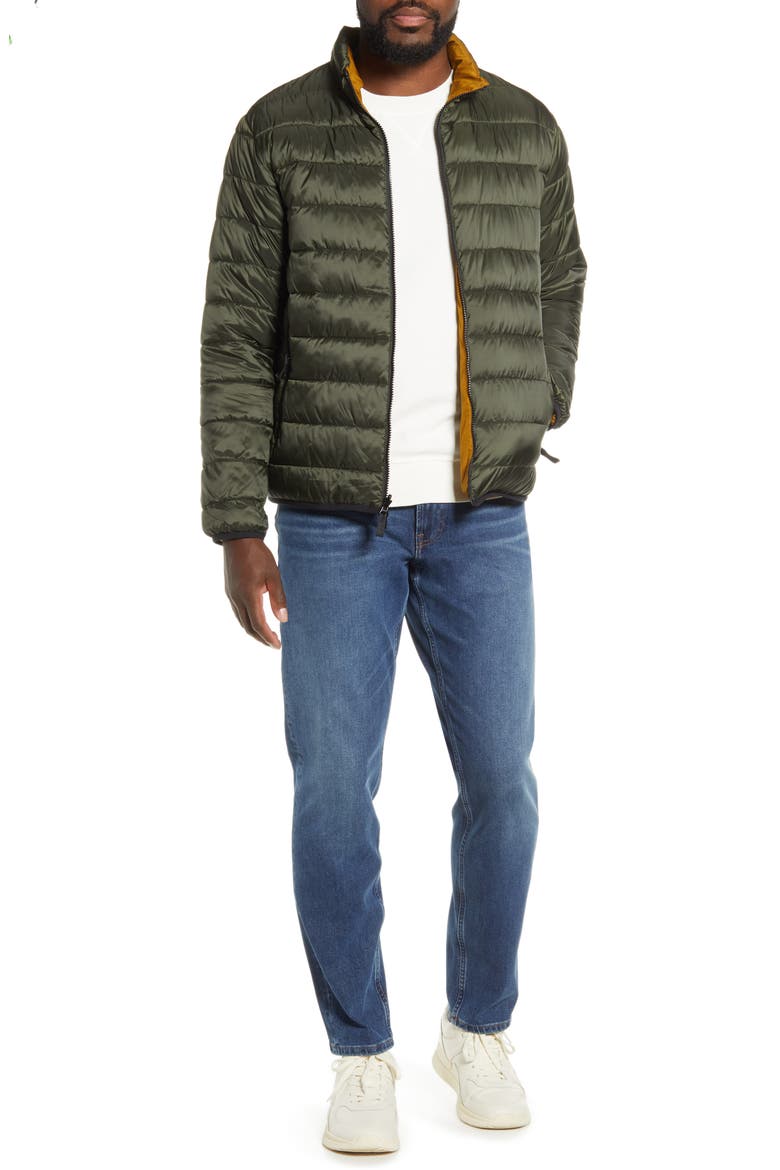 The ReNew Lightweight Reversible Liner Jacket, Alternate, color, FOREST NIGHT/ BRASS