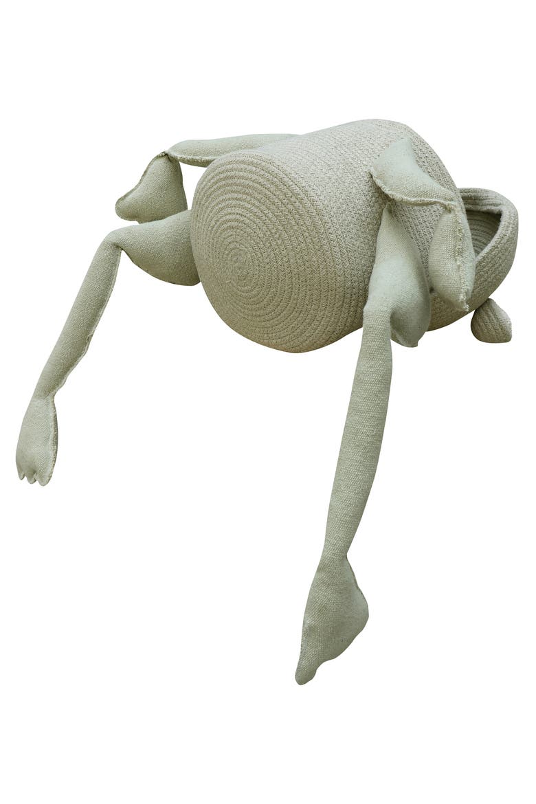 Fred the Frog Basket, Alternate, color, OLIVE