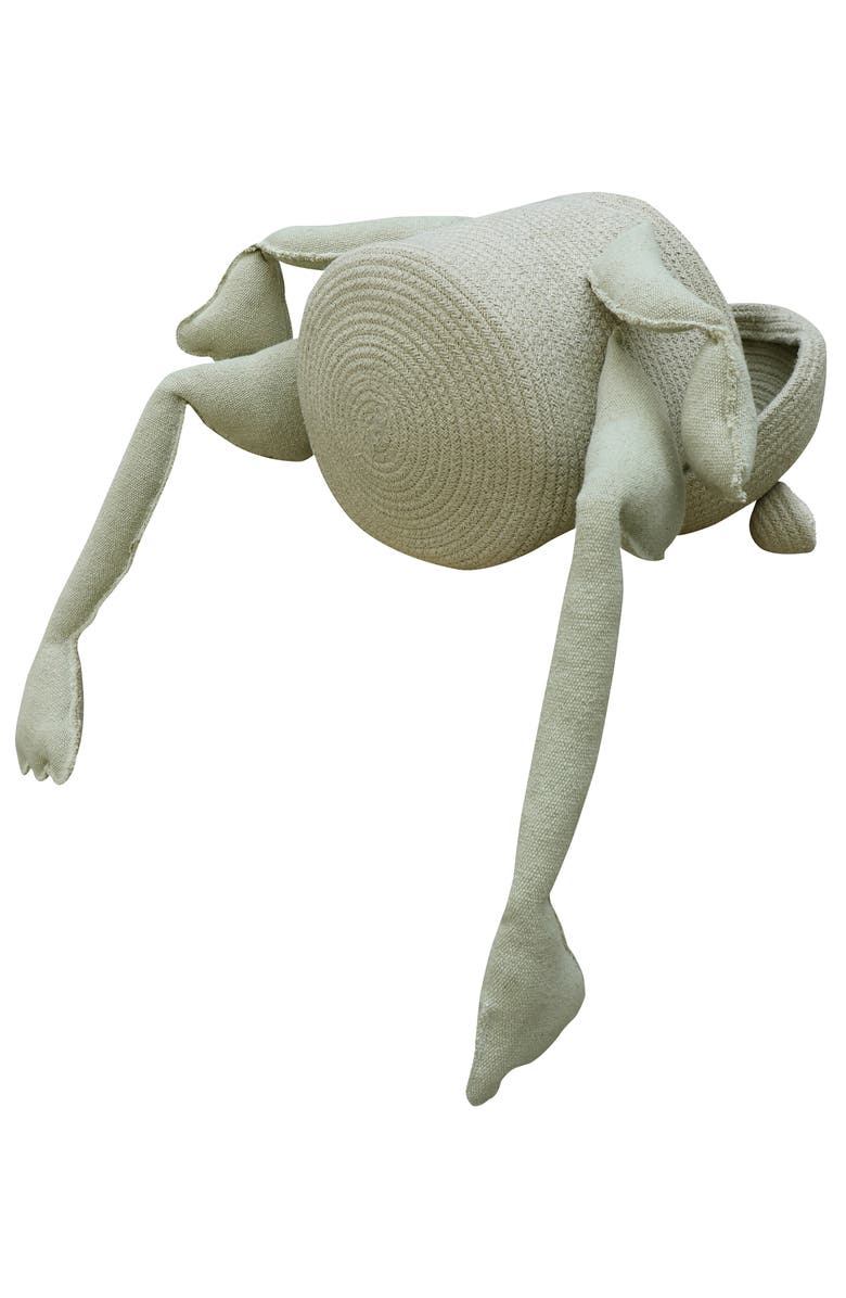 Lorena Canals Fred the Frog Basket, Alternate, color, Olive