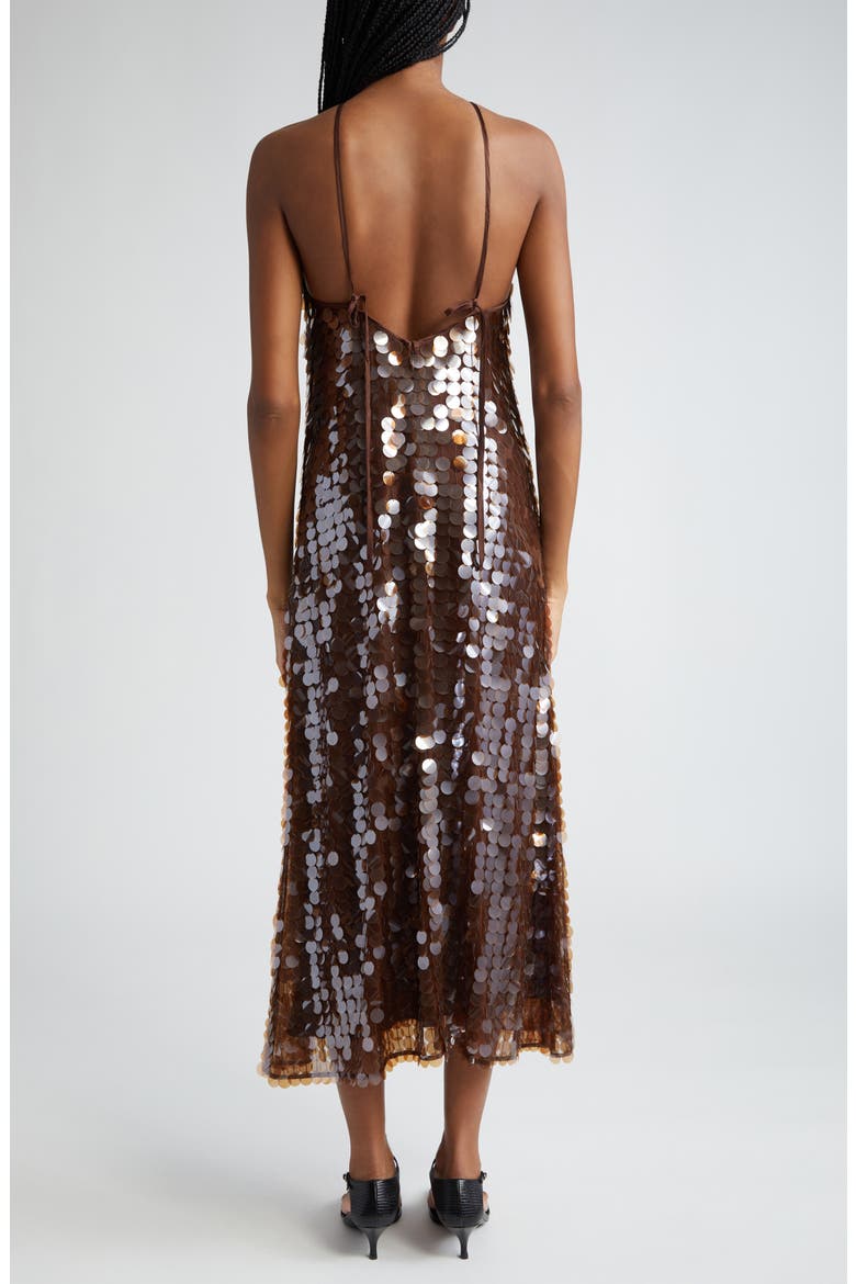 high neck floral chiffon dress Felicity Print hotfix_embellishment Cream high Dresses with Understructure – Cuff Type:Single