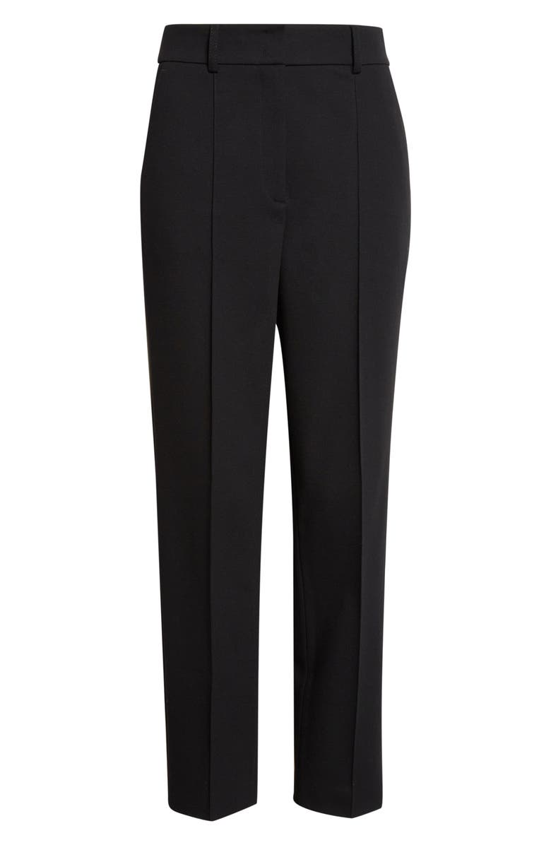 Akris punto Ferry Pintuck Tapered Jersey Pants, Main, color, 